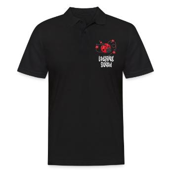Ladybug Squad Insect Lover Entomologist Gift Red - Men's Polo Shirt - black - Front - Kai (181cm)