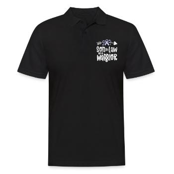 Schwiegersohn eines Kriegers - Männer Poloshirt - Schwarz - Vorne - Kai (181cm)