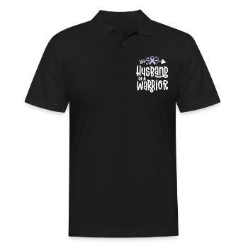 Ehemann eines Kriegers - Männer Poloshirt - Schwarz - Vorne - Kai (181cm)