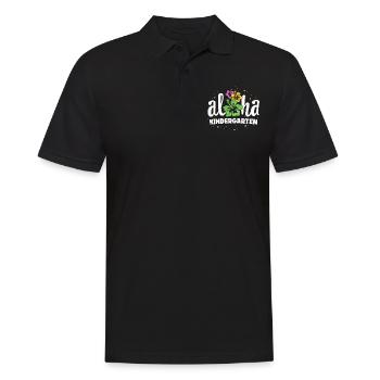 Aloha Kindergärtnerin Erster Tag zurück - Männer Poloshirt - Schwarz - Vorne - Kai (181cm)