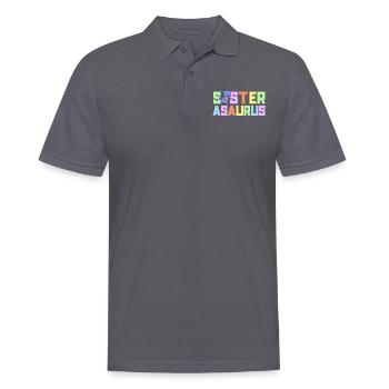 Sœur Asaurus Dinosaur Fête d’anniversaire T-Rex - Polo Homme - charbon - Devant - Nico (186cm)