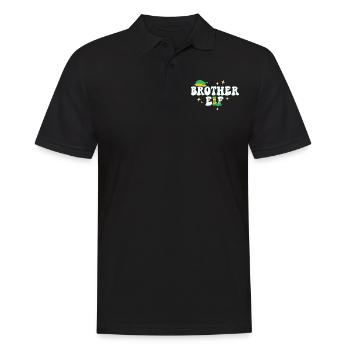 Brother Elf Matching Family Christmas Group Xmas - Men's Polo Shirt - black - Front - Kai (181cm)