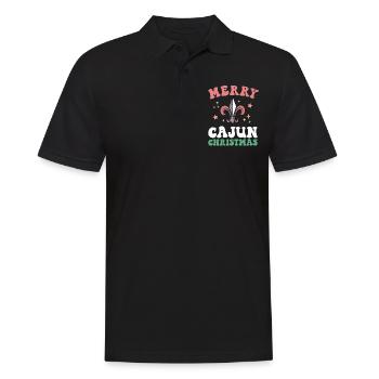 Frohe Cajun Weihnachten Süd-Louisiana Weihnachten Neu - Männer Poloshirt - Schwarz - Vorne - Kai (181cm)