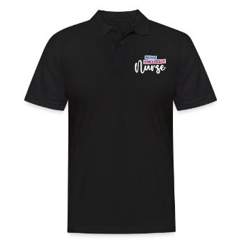 Badass Infirmière d’urgence Trauma Queen ER Emergency - Polo Homme - noir - Devant - Kai (181cm)