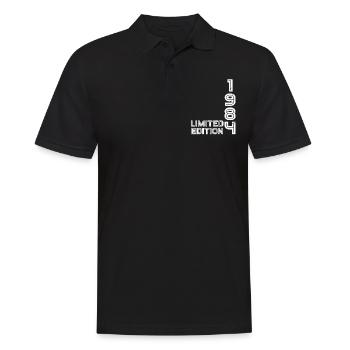 40e anniversaire 1984 Année de naissance Edition limitée - Polo Homme - noir - Devant - Kai (181cm)