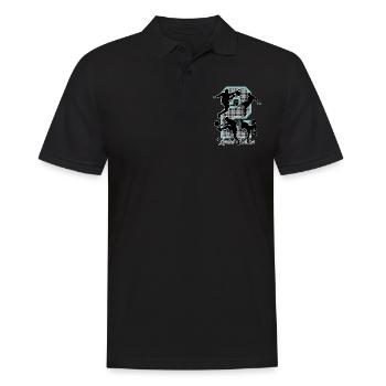 2nd Birthday Football - Men's Polo Shirt - black - Front - Kai (181cm)