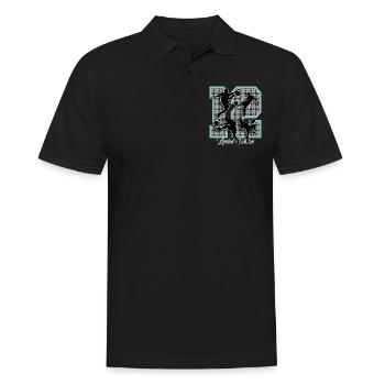 12th Birthday Football - Men's Polo Shirt - black - Front - Kai (181cm)