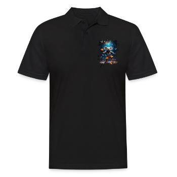 Basketball Koala - Men's Polo Shirt - black - Front - Kai (181cm)