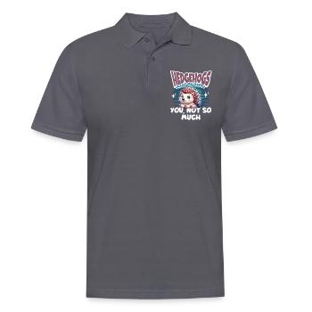 Igel - Männer Poloshirt - Anthrazit - Vorne - Nico (186cm)