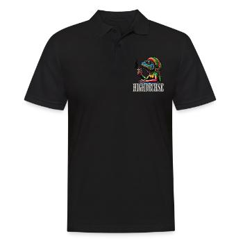 Weed Kiffen Highdechse - Männer Poloshirt - Schwarz - Vorne - Kai (181cm)