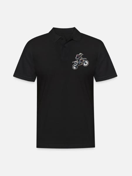 Motocross - Men's Polo Shirt - black