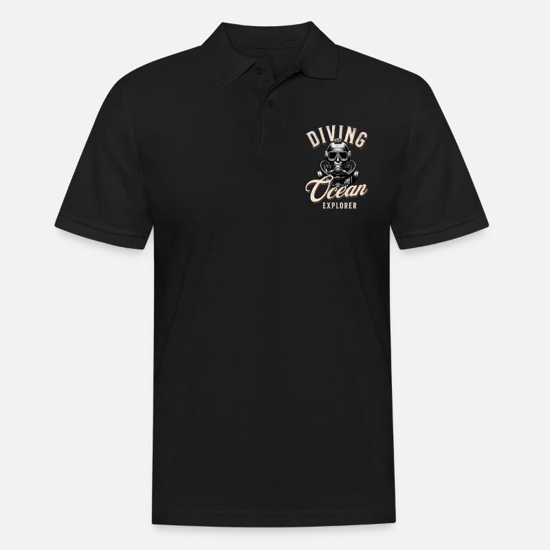 Plongeur Ocean Explorer - Polo Homme - noir
