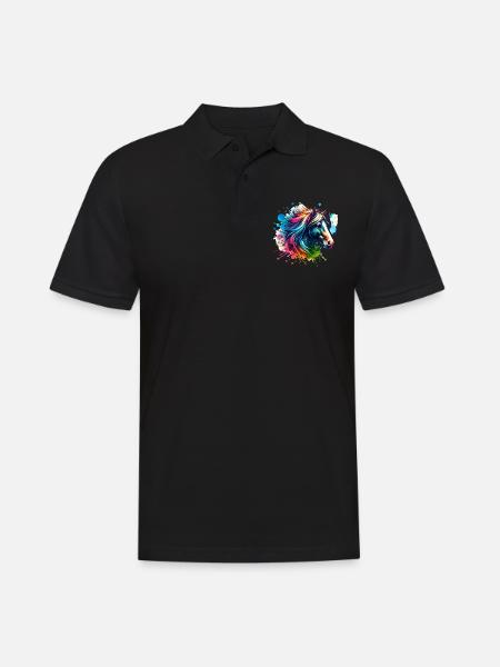 Cheval - Polo Homme - noir