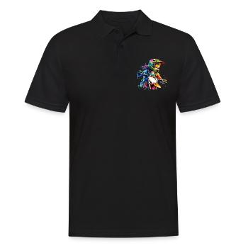 Motocross Femmes Filles Fille - Polo Homme - noir - Devant - Kai (181cm)