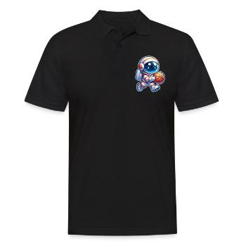 Astronaute de basket-ball - Polo Homme - noir - Devant - Kai (181cm)