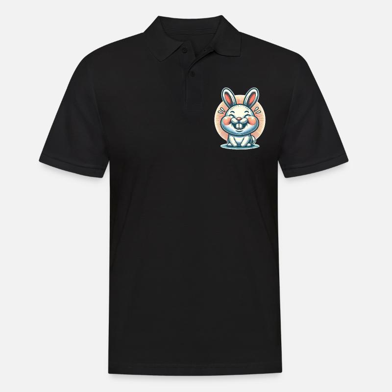 Rabbit Rabbit - Men's Polo Shirt - black