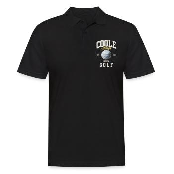 Golf - Männer Poloshirt - Schwarz - Vorne - Kai (181cm)