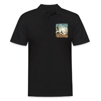 Kitesurfing Kitesurf Kitesurfer Kiteboard - Men's Polo Shirt - black - Front - Kai (181cm)