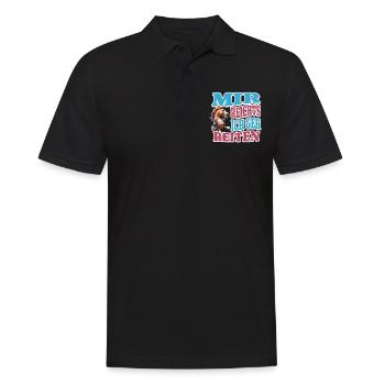 I've had enough riding - Men's Polo Shirt - black - Front - Kai (181cm)
