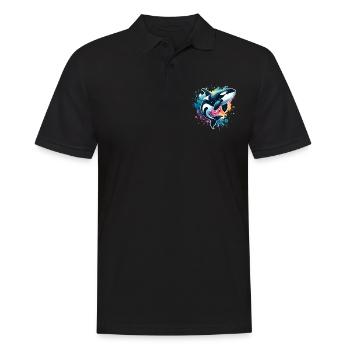Orque Épaulard - Polo Homme - noir - Devant - Kai (181cm)