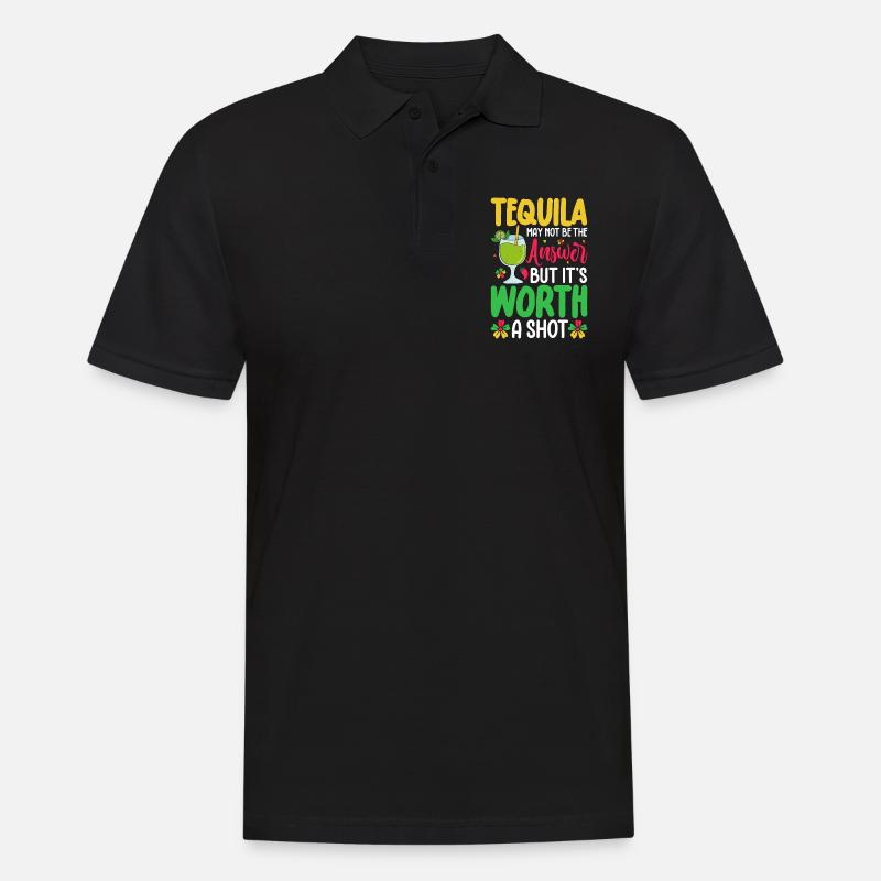 Tequila - Männer Poloshirt - Schwarz
