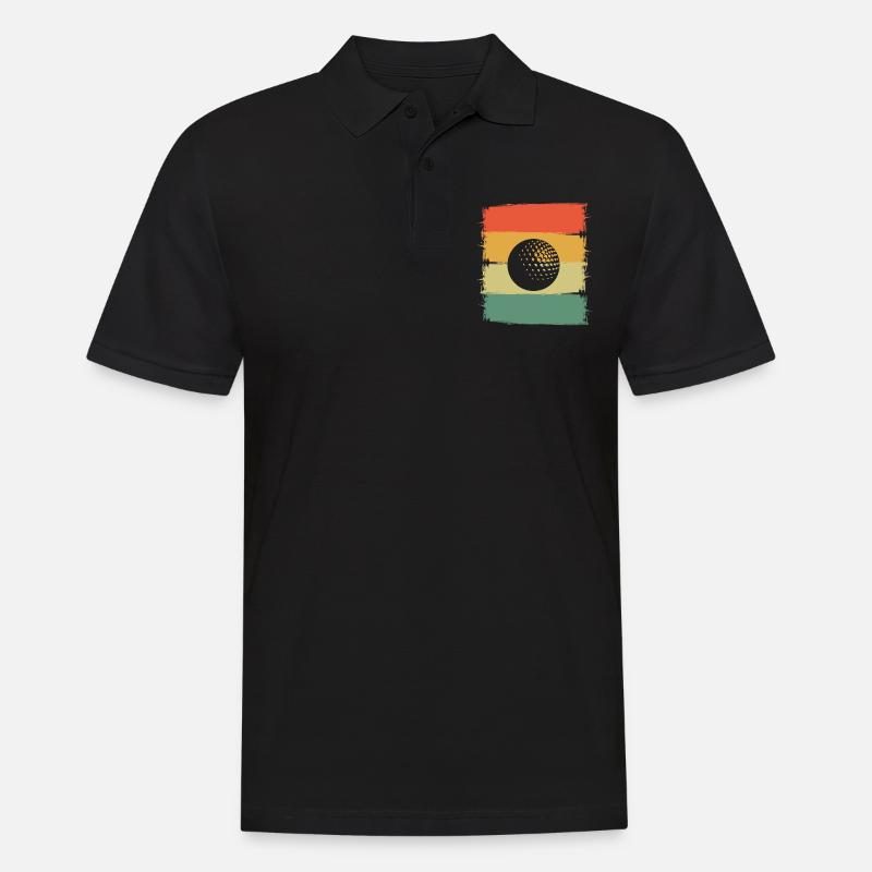 Golf - Männer Poloshirt - Schwarz