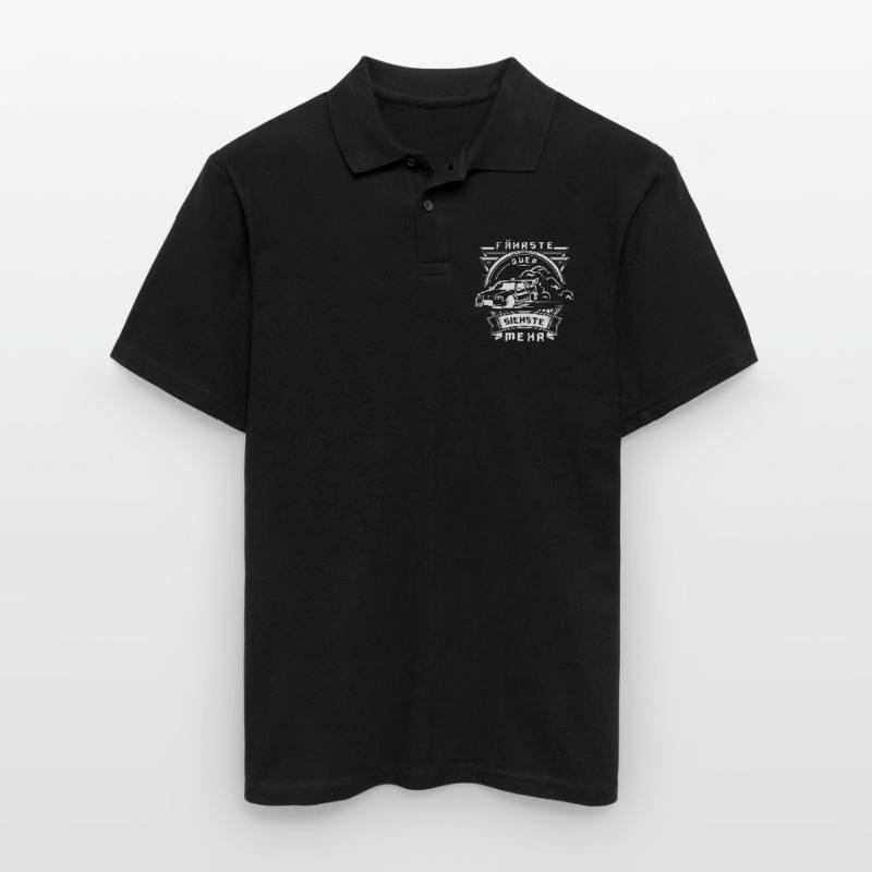 Fährste quer, siehste mehr! Männer Poloshirt