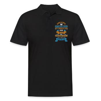Beachvolleyball Volleyball Beach-Volleyball - Männer Poloshirt - Schwarz - Vorne - Kai (181cm)