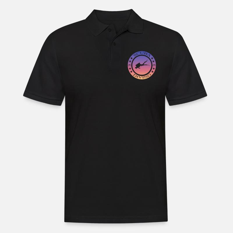 Scuba Diving - Männer Poloshirt - Schwarz