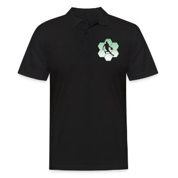 Player, Basketball, Streetball, Bball - Männer Poloshirt - Schwarz - Vorne - Kai (181cm)