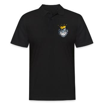Affen T-Shirt - Männer Poloshirt - Schwarz - Vorne - Kai (181cm)