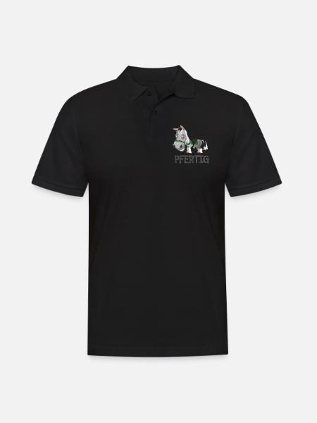 Pfertig Shirt · Style · Tierfreund Geschenk - Männer Poloshirt - Schwarz