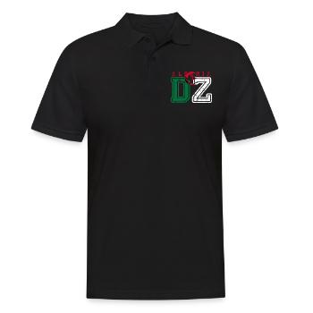 DZ - Männer Poloshirt - Schwarz - Vorne - Kai (181cm)