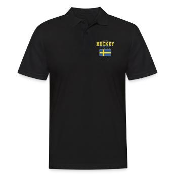 Hockey is my Life - Männer Poloshirt - Schwarz - Vorne - Kai (181cm)