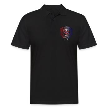 Kroatien - Männer Poloshirt - Schwarz - Vorne - Kai (181cm)