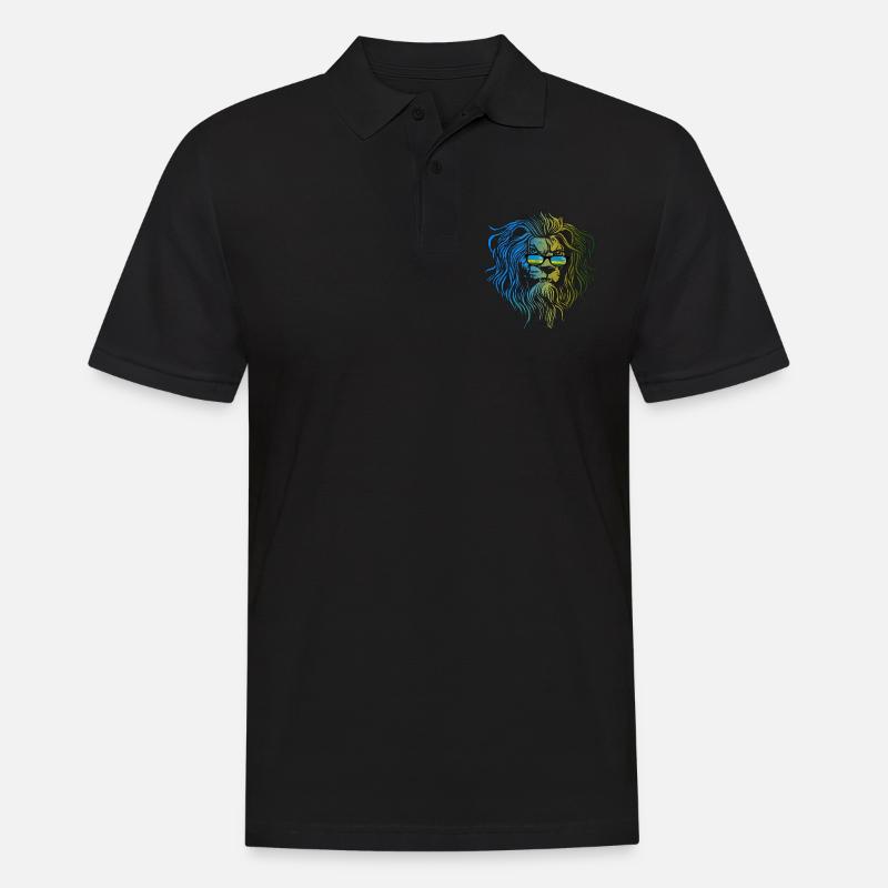 Ruanda - Männer Poloshirt - Schwarz