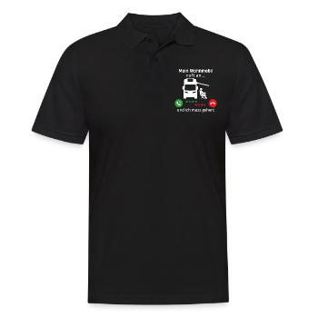 mein Wohnmobil ruft an und ich muss gehen - Männer Poloshirt - Schwarz - Vorne - Kai (181cm)