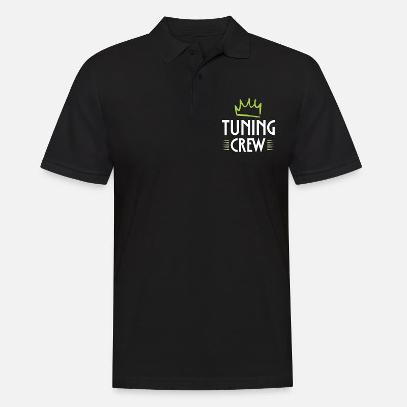 Tuning Crew - Männer Poloshirt - Schwarz