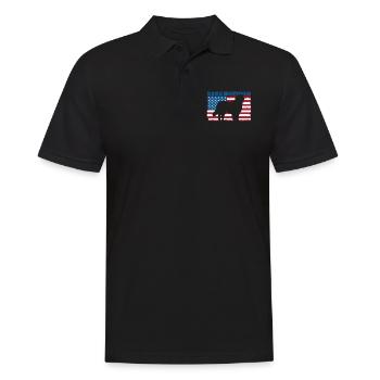 Berner Sennenhund - Männer Poloshirt - Schwarz - Vorne - Kai (181cm)