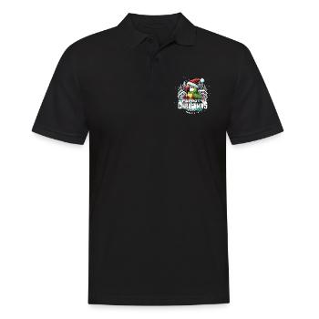 Perroquet de Noël - Perroquet de Noël - Polo Homme - noir - Devant - Kai (181cm)
