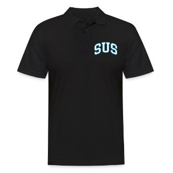 Sus - Men's Polo Shirt - black - Front - Kai (181cm)