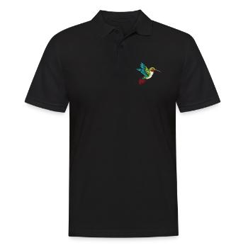 Colibri oiseau colibris colibri à gorge rubis - Polo Homme - noir - Devant - Kai (181cm)