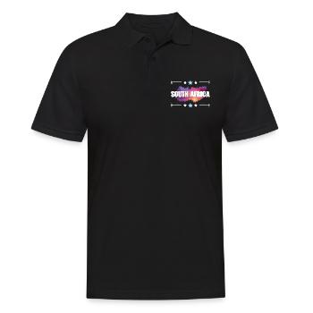South Africa - Men's Polo Shirt - black - Front - Kai (181cm)