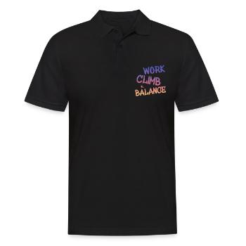 Klettern - Männer Poloshirt - Schwarz - Vorne - Kai (181cm)
