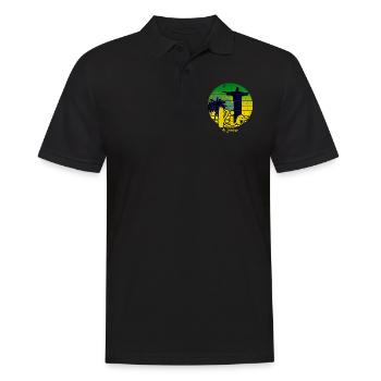 Rio de Janeiro rétro - Polo Homme - noir - Devant - Kai (181cm)