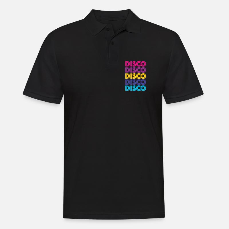 Disco Disco Disco - Männer Poloshirt - Schwarz