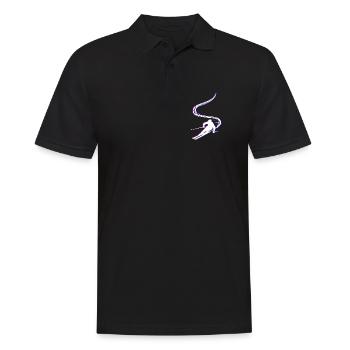 Fun on the slopes Ski jumping Skiing Winter sports - Men's Polo Shirt - black - Front - Kai (181cm)
