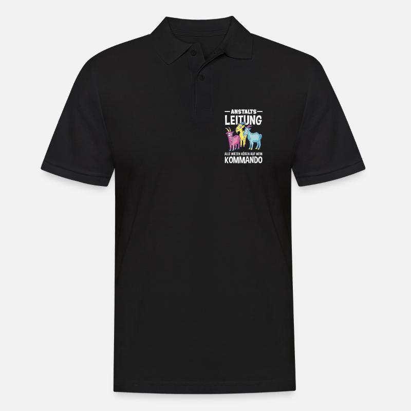 Anstaltsleitung Chef Leitung - Männer Poloshirt - Schwarz