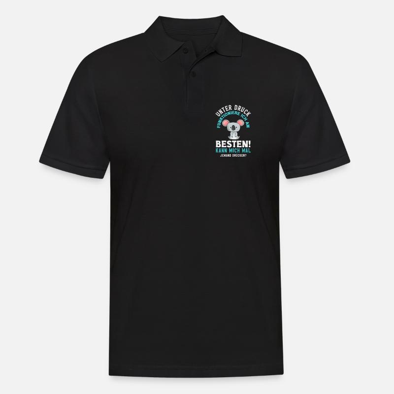 I function best under pressure - Men's Polo Shirt - black