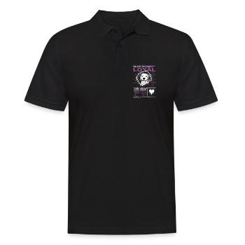 Loyal Dog Best Buddy Typografie - Männer Poloshirt - Schwarz - Vorne - Kai (181cm)